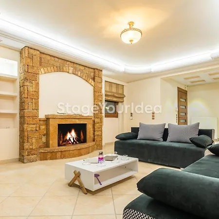 Luxury Appartment, Only 7 Minutes From Thessaloniki Airport And 15 Minutes From Center ,for 8-23 People Also For Gatherings And Parties Apartment Neon Rysion