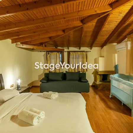 Luxury Appartment, Only 7 Minutes From Thessaloniki Airport And 15 Minutes From Center ,for 8-23 People Also For Gatherings And Parties 公寓