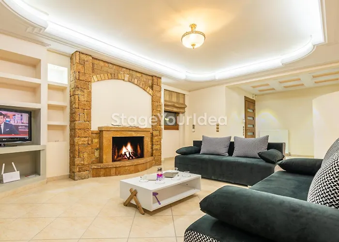 Luxury Appartment, Only 7 Minutes From Thessaloniki Airport And 15 Minutes From Center ,for 8-23 People Also For Gatherings And Parties Apartman Néon Rýsion